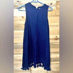 Mud Pie Navy Tassel Dress